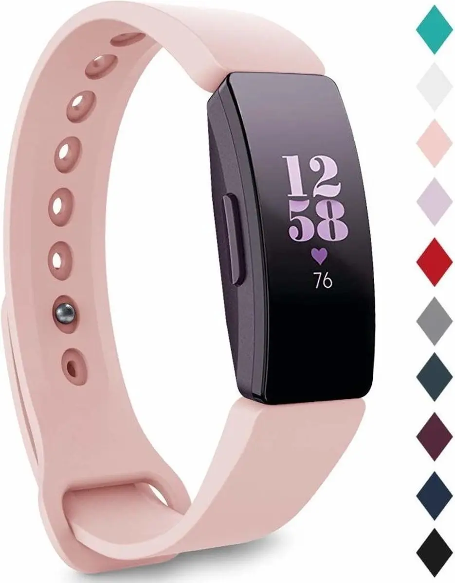 Fitbit Inspire  silicone band (roze)