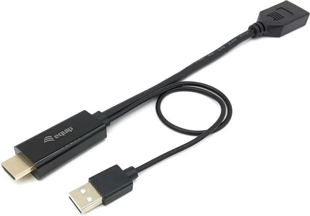 Equip 119039 HDMI naar DisplayPort Adapter - 0,15m - Zwart - afbeelding 5 van 6