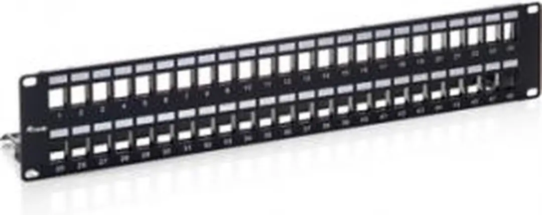 Equip 769349 Cat.6 Patchpaneel 2U - 48 Poorten - Gekleurd Zwart - afbeelding 2 van 2