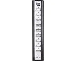 Manhattan USB 2.0 Hub 10 Poorten - 161572 - afbeelding 3 van 6