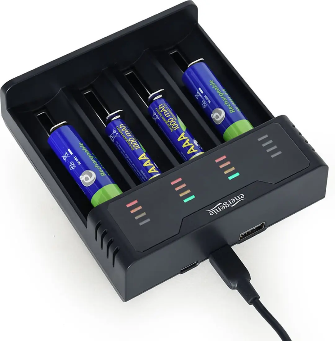 Energenie BC-USB-02 Ni-MH Li-ion Snellader - Zwart - afbeelding 2 van 6