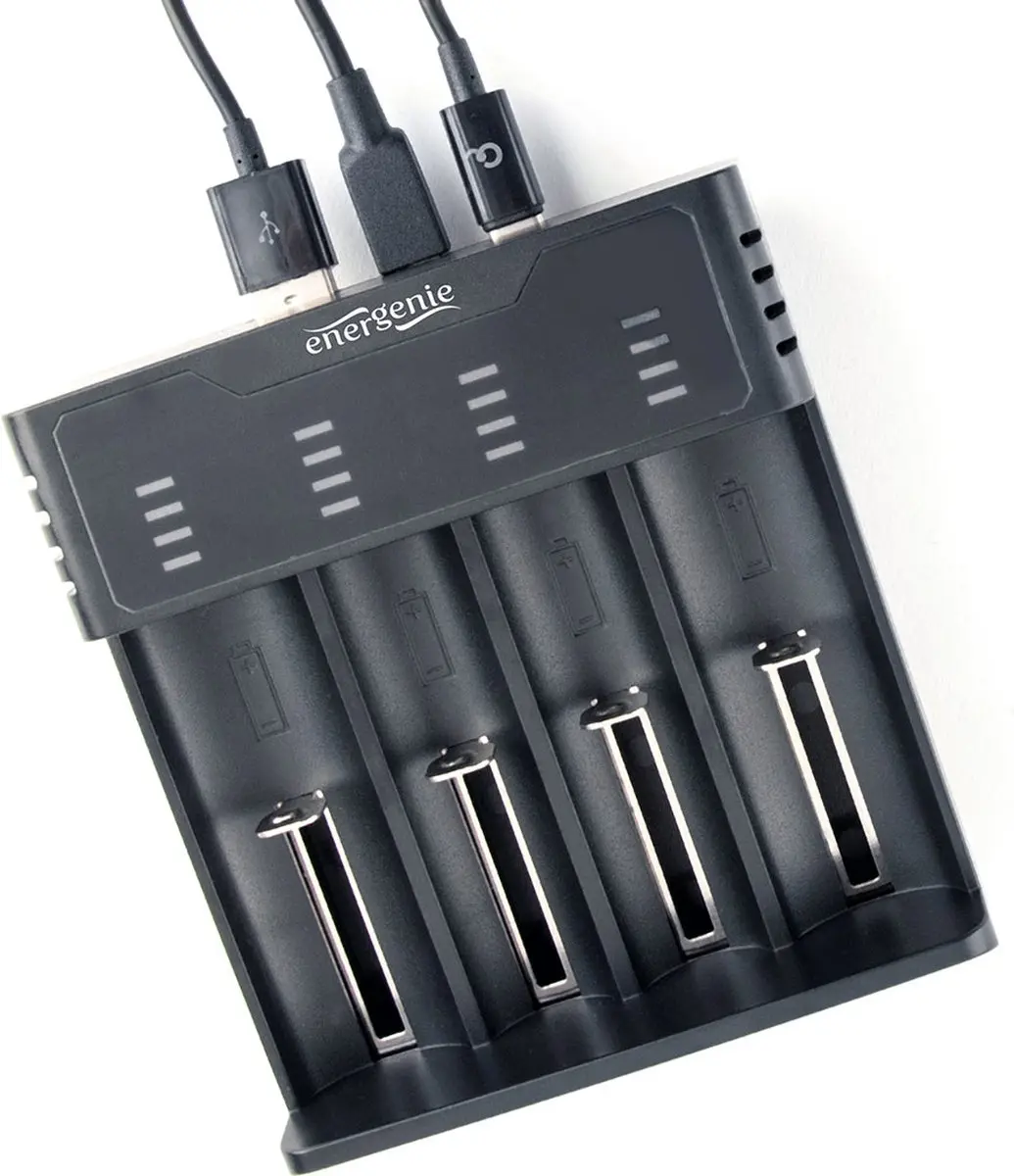 Energenie BC-USB-02 Ni-MH Li-ion Snellader - Zwart - afbeelding 3 van 6