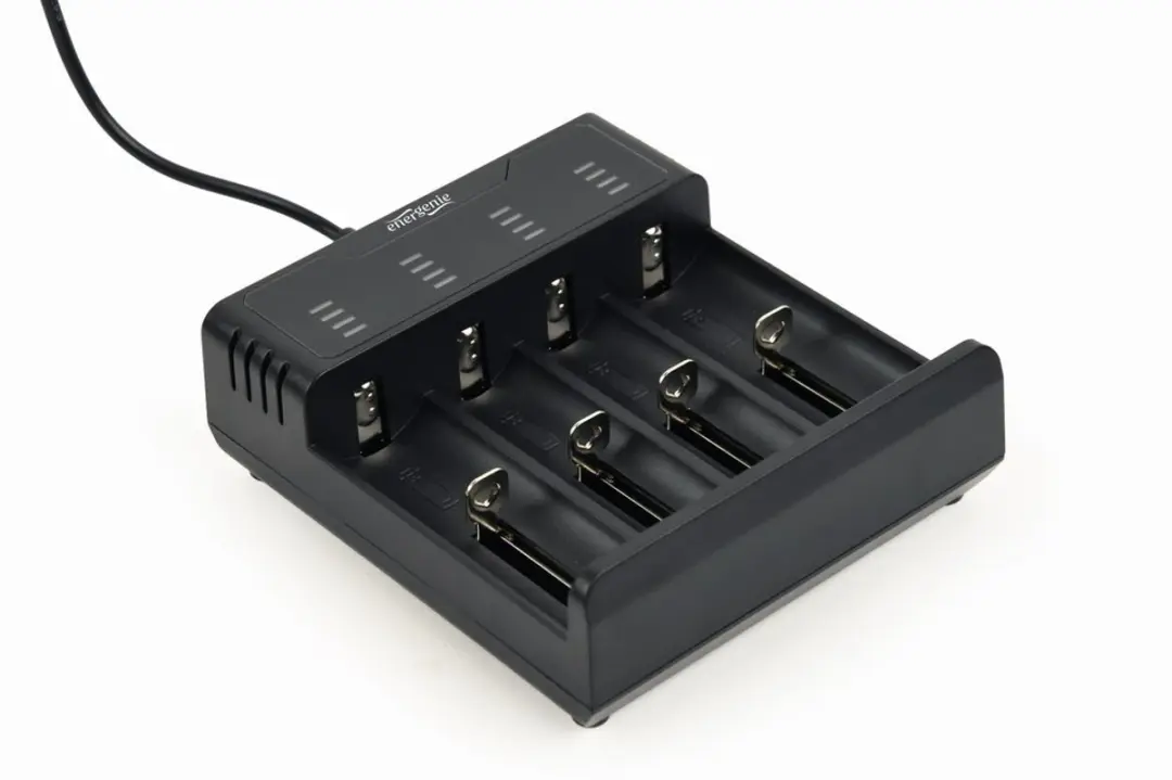 Ni-MH + Li-ion batterij snellader, zwart