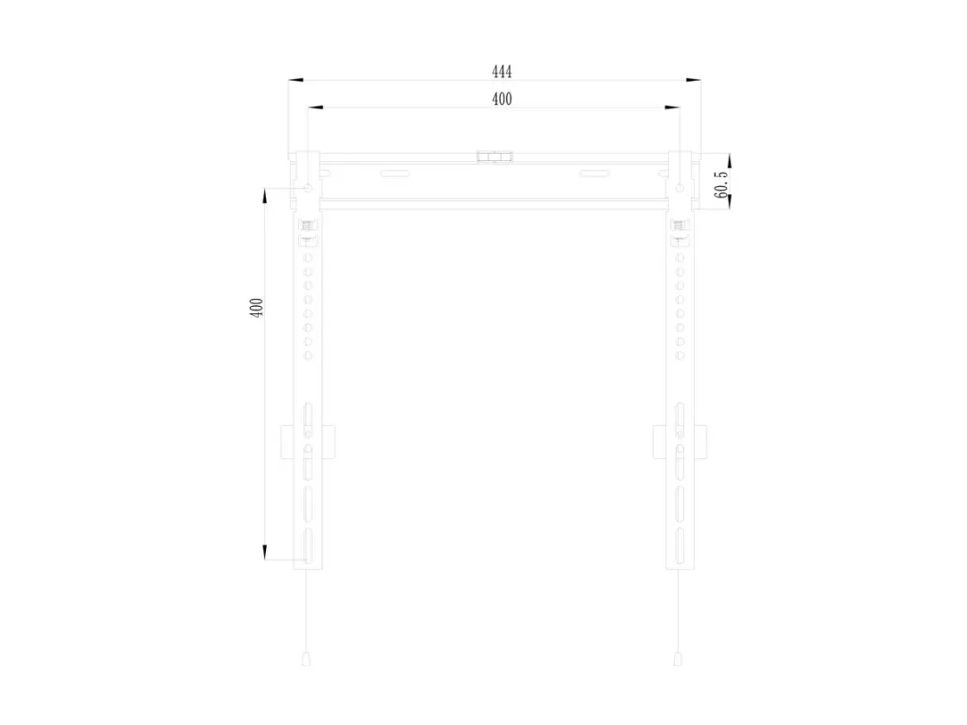 Equip 650363 Signage Displaybeugel 55" - Zwart - afbeelding 3 van 4