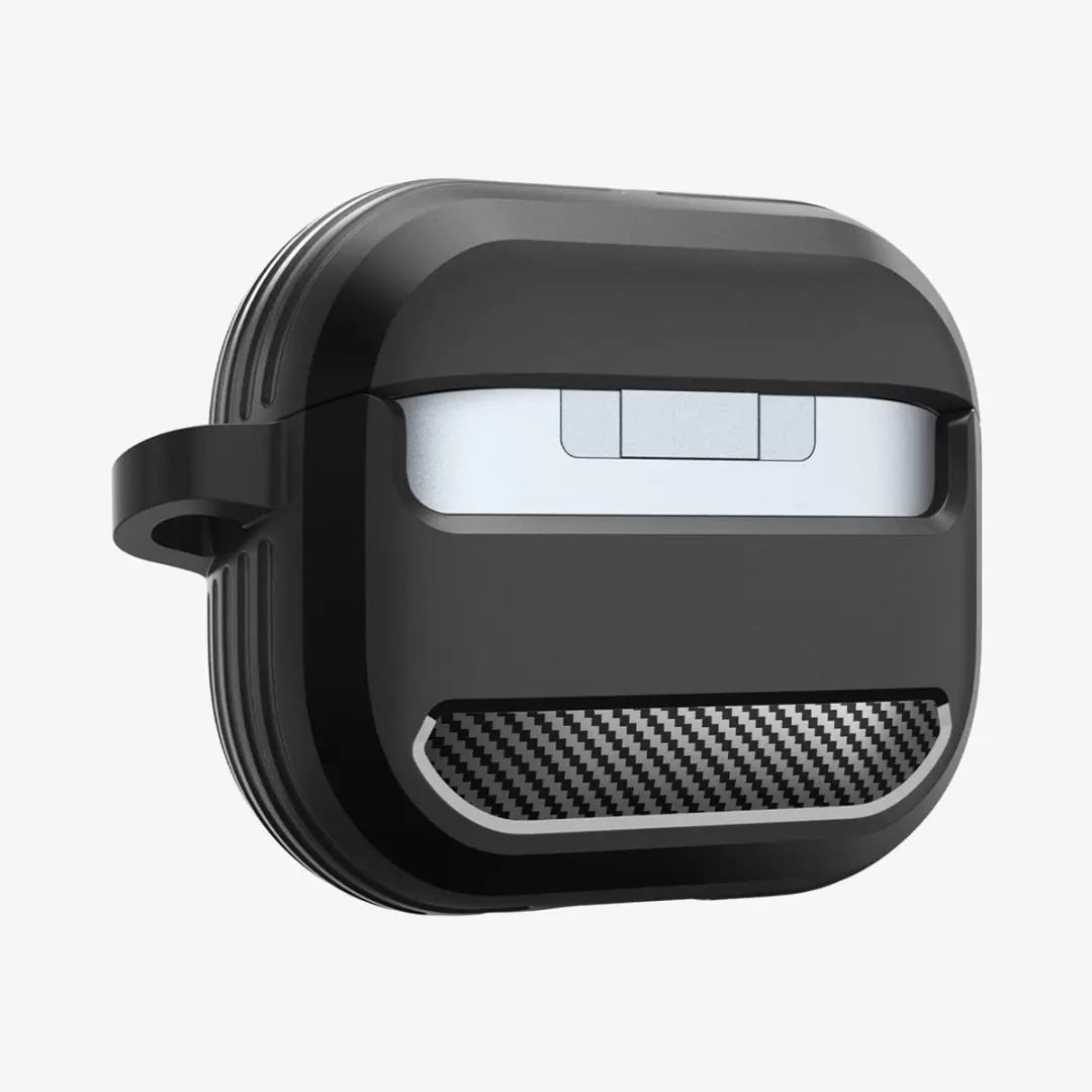 Spigen Rugged Armor Hoesje - Samsung Galaxy Buds 3/3 Pro - Zwart - afbeelding 5 van 6