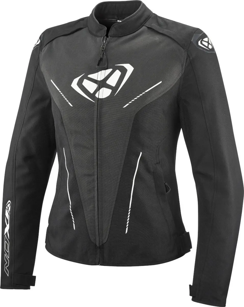 Ixon Prodigy Lady Zwart Antraciet Wit Waterdichte Textiele Motorjas