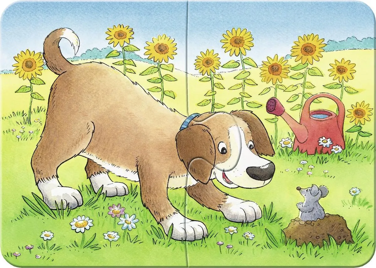Ravensburger Schattige Huisdieren My First Puzzels - 20 Stuks (4x5) - Multicolor