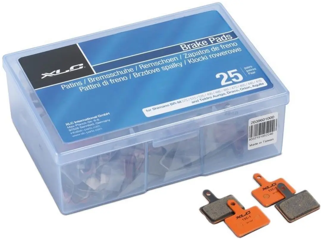 XLC Remblokken Set 25 Stuks - Tektro - Oranje/Grijs