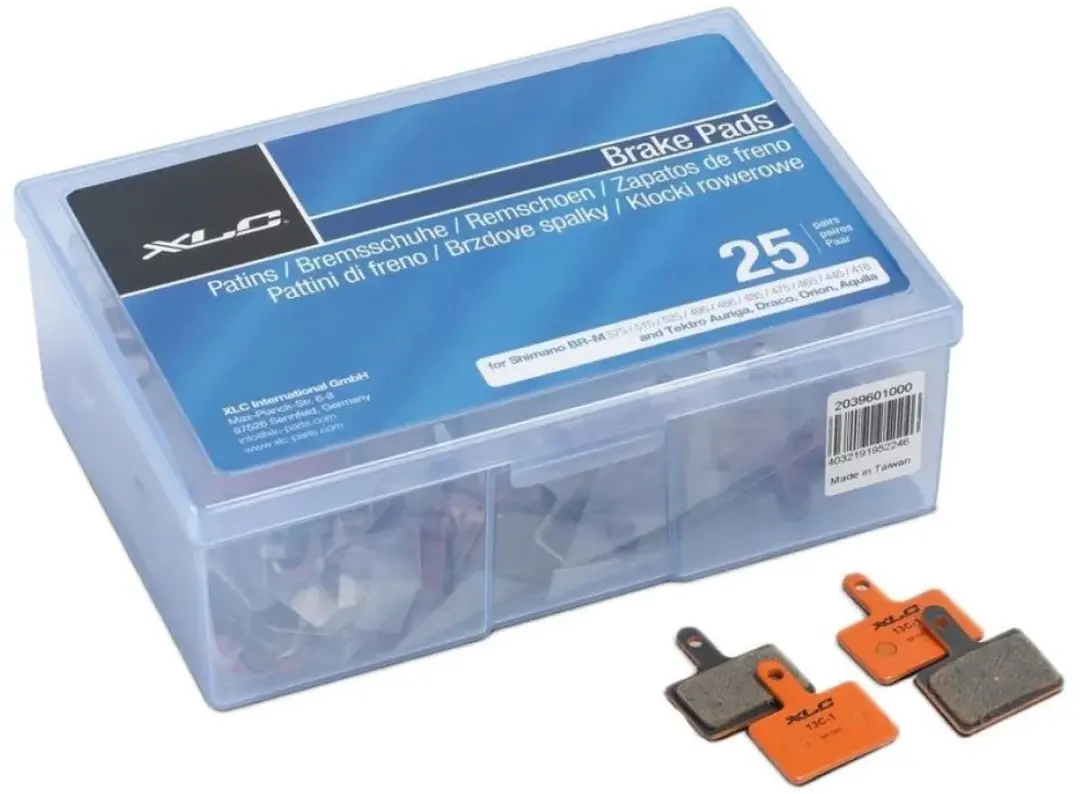 XLC Remblokken Set 25 Stuks - Tektro - Oranje/Grijs