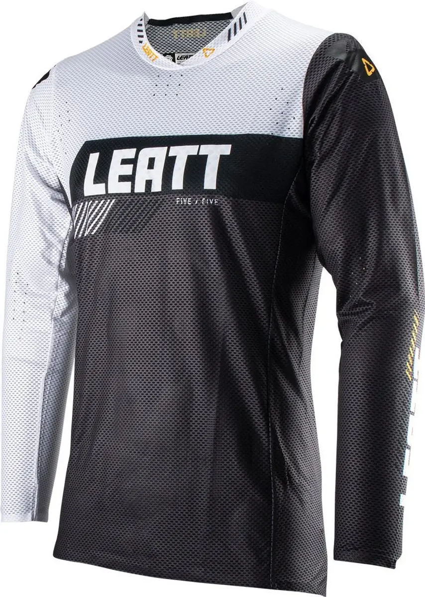 Leatt Moto 5.5 UltraWeld V23 Graphite Wit Motocross Jersey -