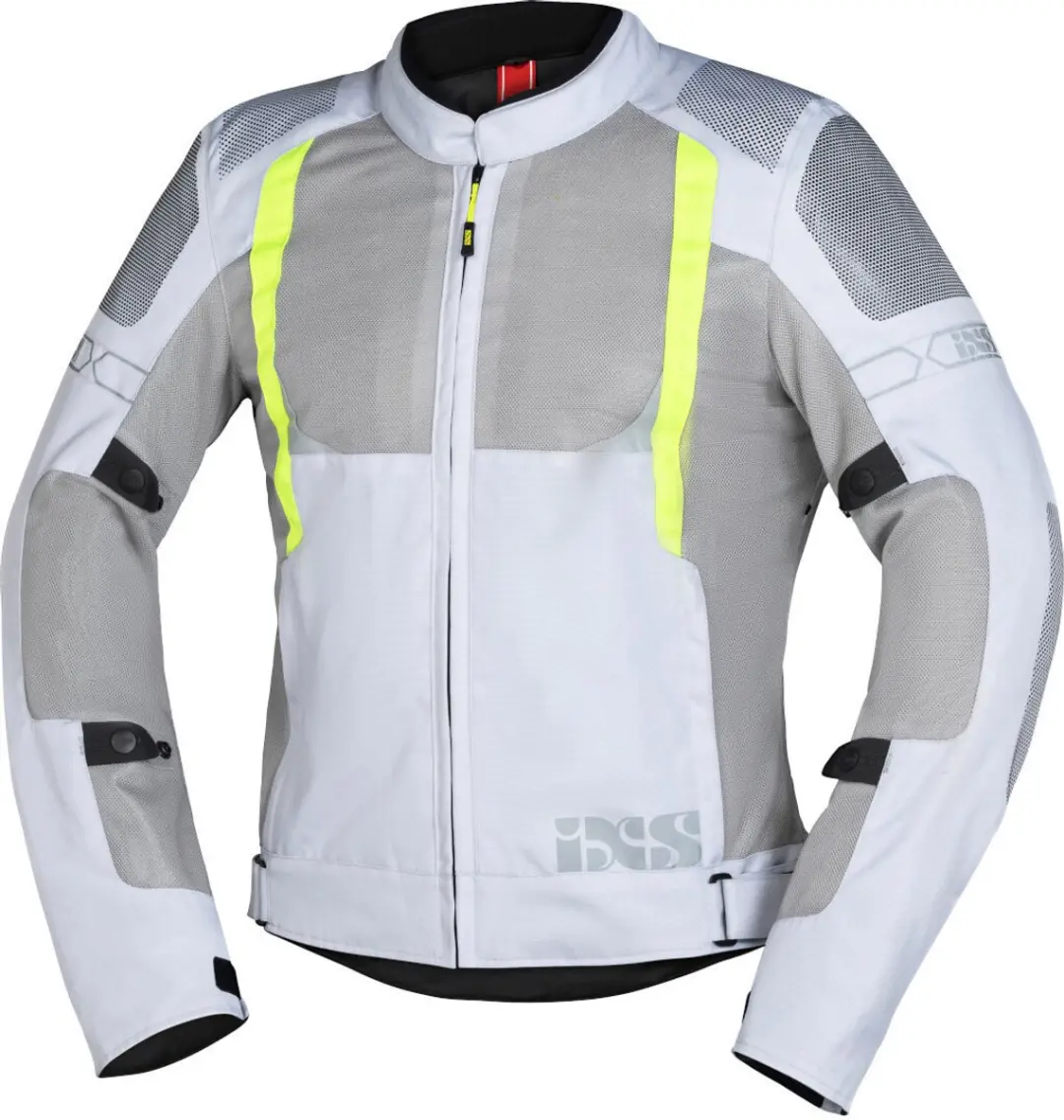 IXS Trigonis-Air Grijs Geel Textiele Motorjas