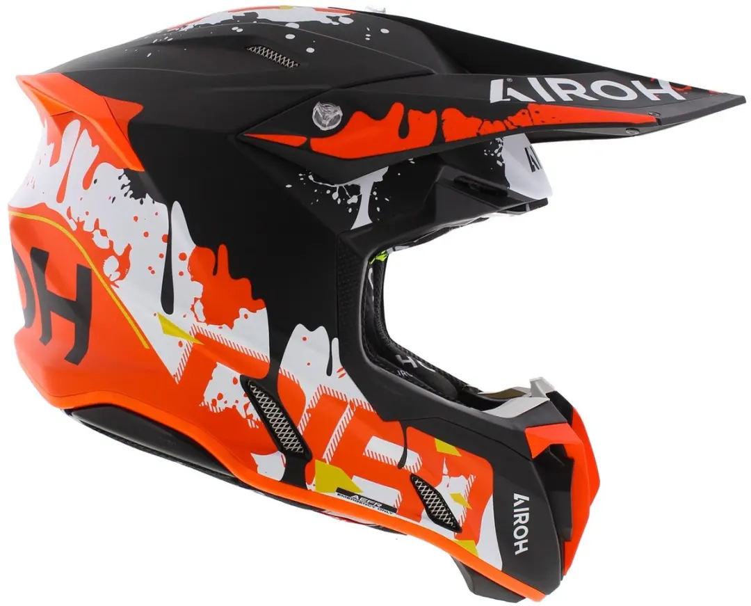 Airoh Twist 3 Dirt Motocrosshelm - XL - Zwart/Oranje