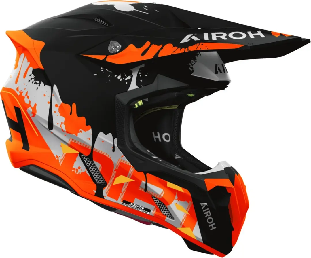 Airoh Twist 3 Dirt Motocrosshelm - XL - Zwart/Oranje