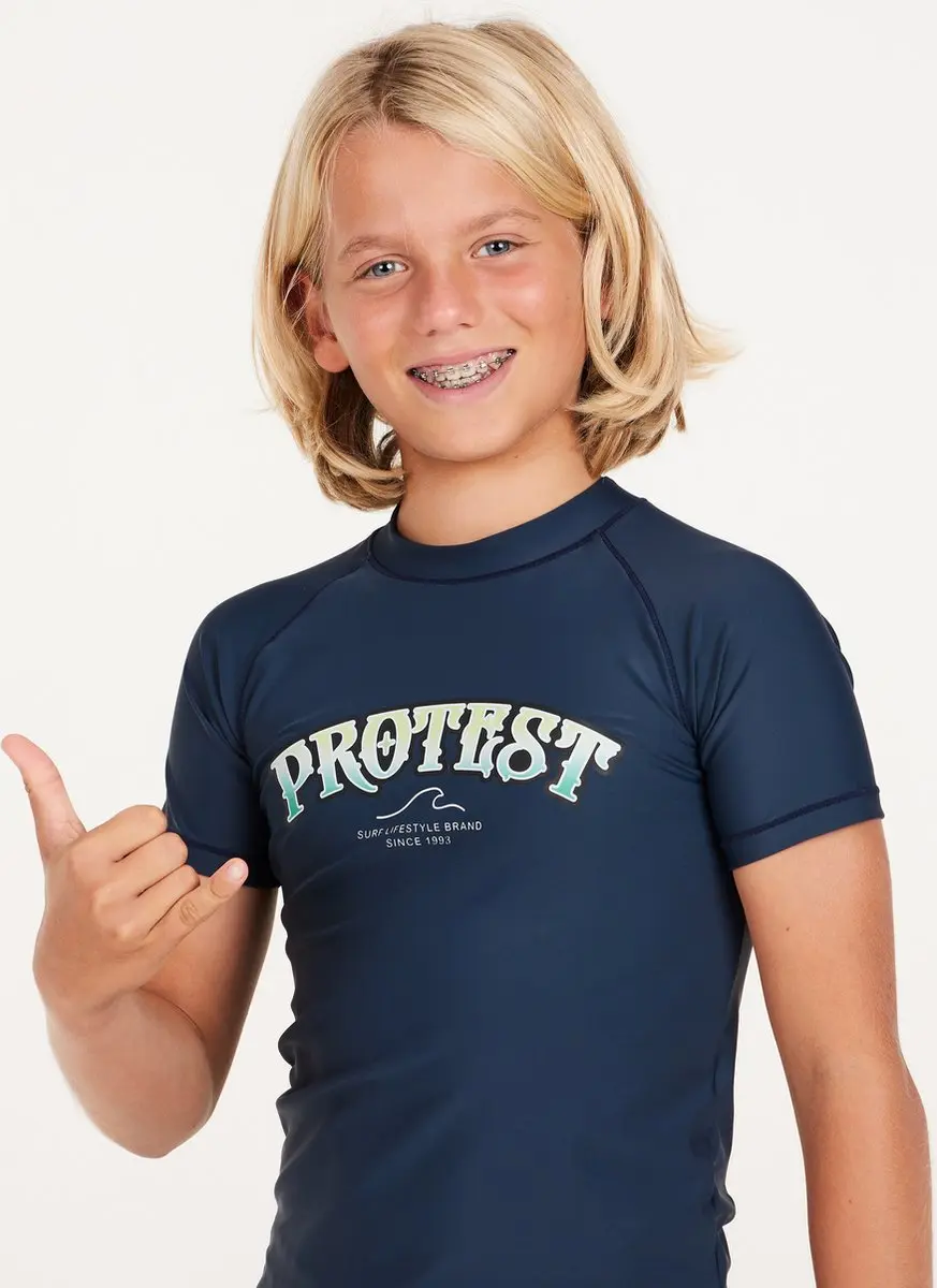 Protest Prtnizzo Jr UV Shirt Jongens - 104 - Nightsky Navy