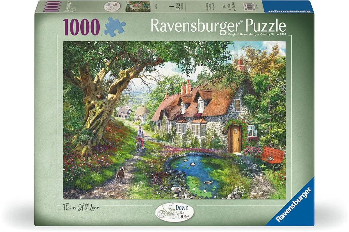 Ravensburger Flower Hill Lane Legpuzzel 1000 Stuks