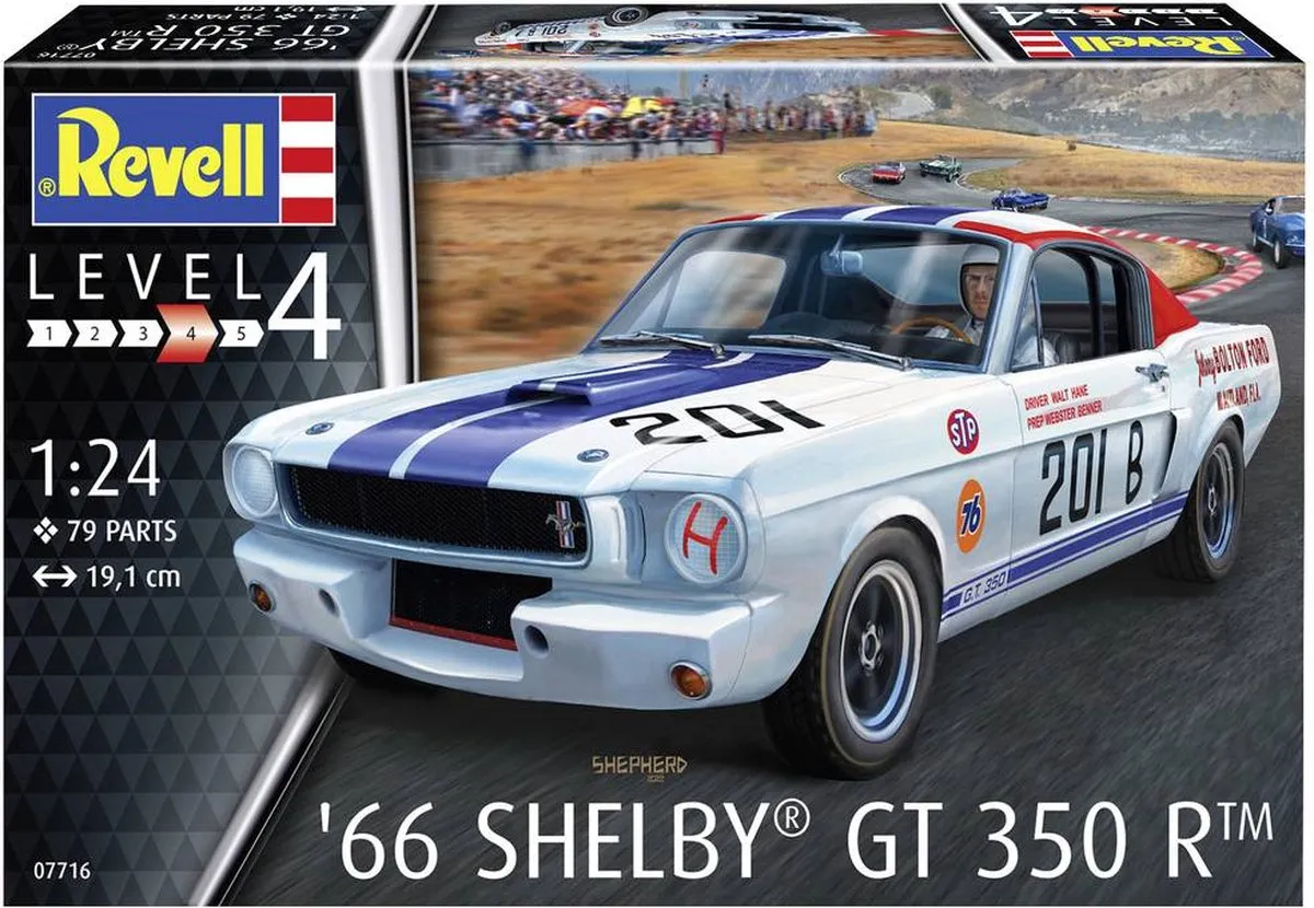 Revell 07716 1965 Shelby GT 350 R Modelbouwpakket Auto 1:24 - Multi