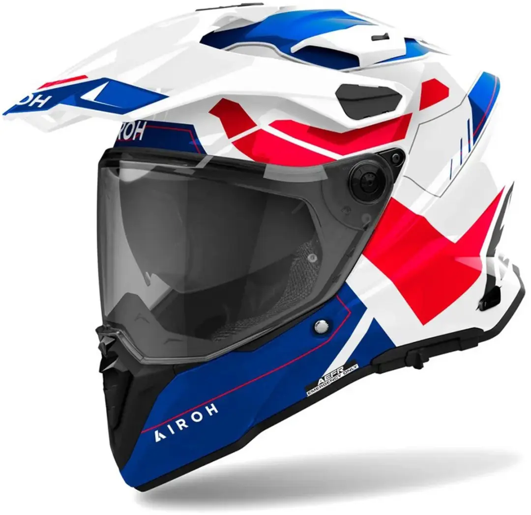 Airoh Commander 2 Reveal Wit Rood Adventure Helm