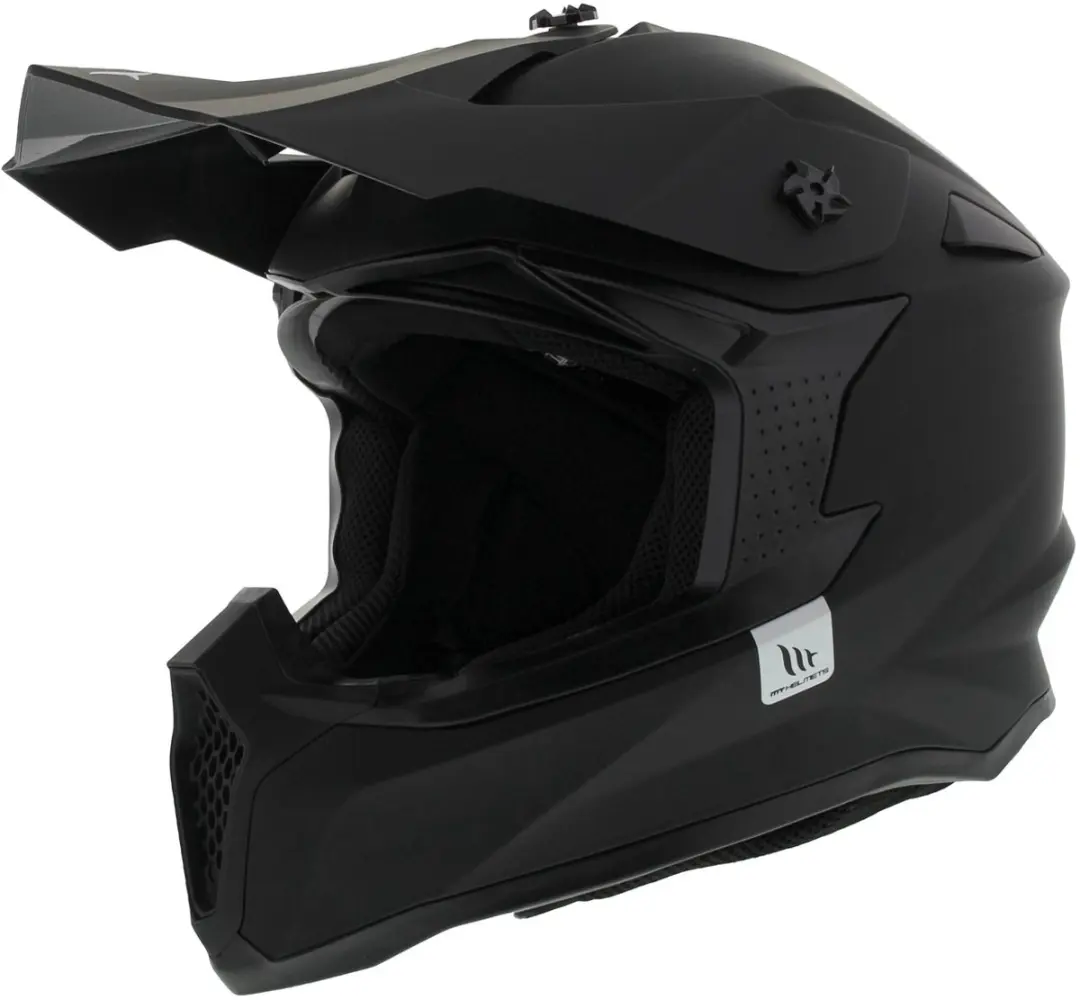 MT Falcon crosshelm solid mat zwart