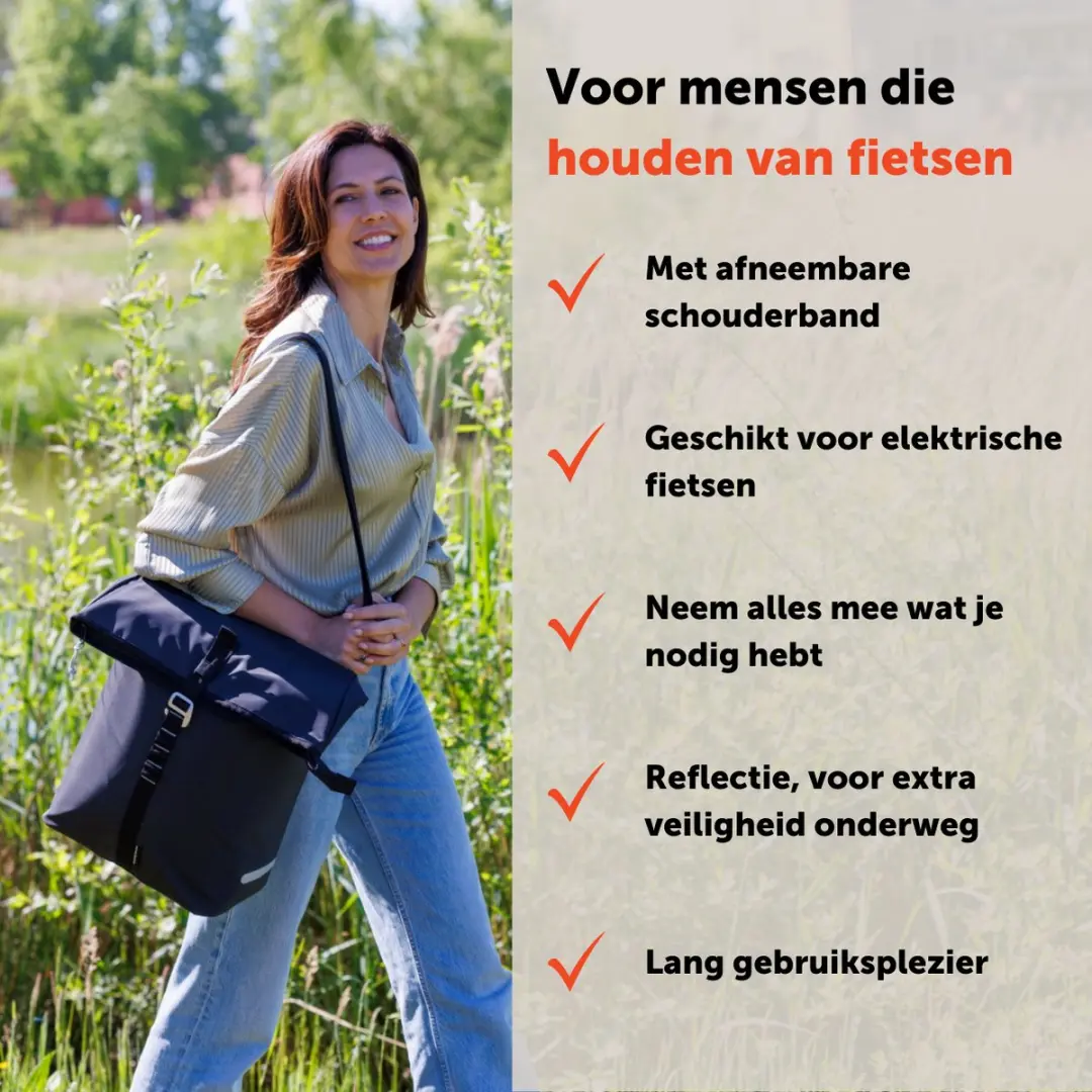 New Looxs Cantos Single Fietstas 16,5L - Zwart