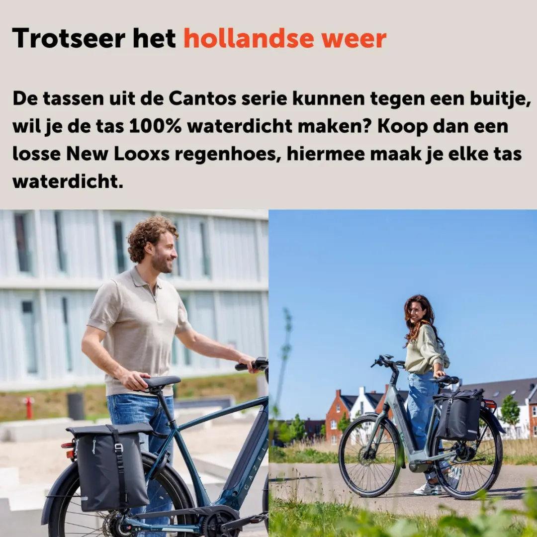 New Looxs Cantos Single Fietstas 16,5L - Zwart - afbeelding 6 van 6