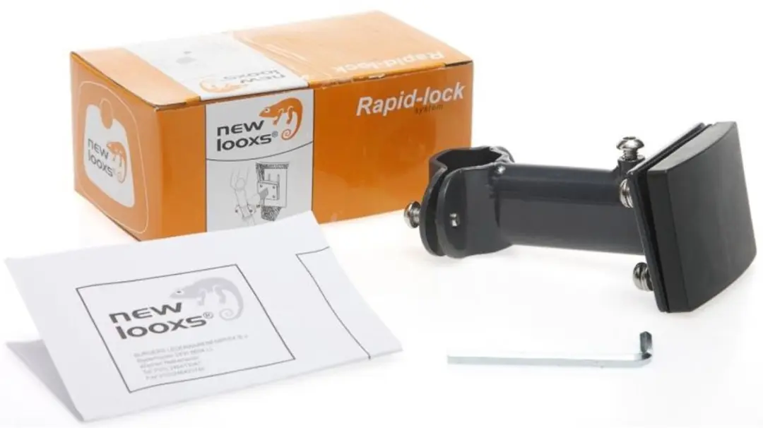 New Looxs Rapidlock Vaste Fietsmand - Zwart - afbeelding 2 van 6