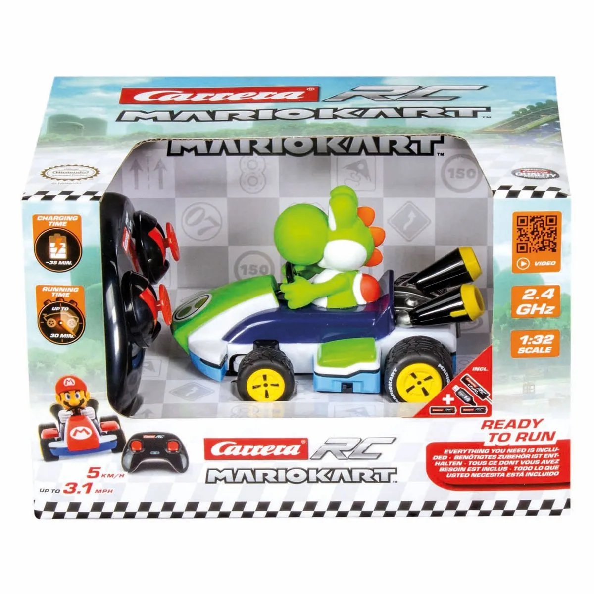 Carrera RC Mario Kart R Kart Yoshi 1:32 - 2,4GHz