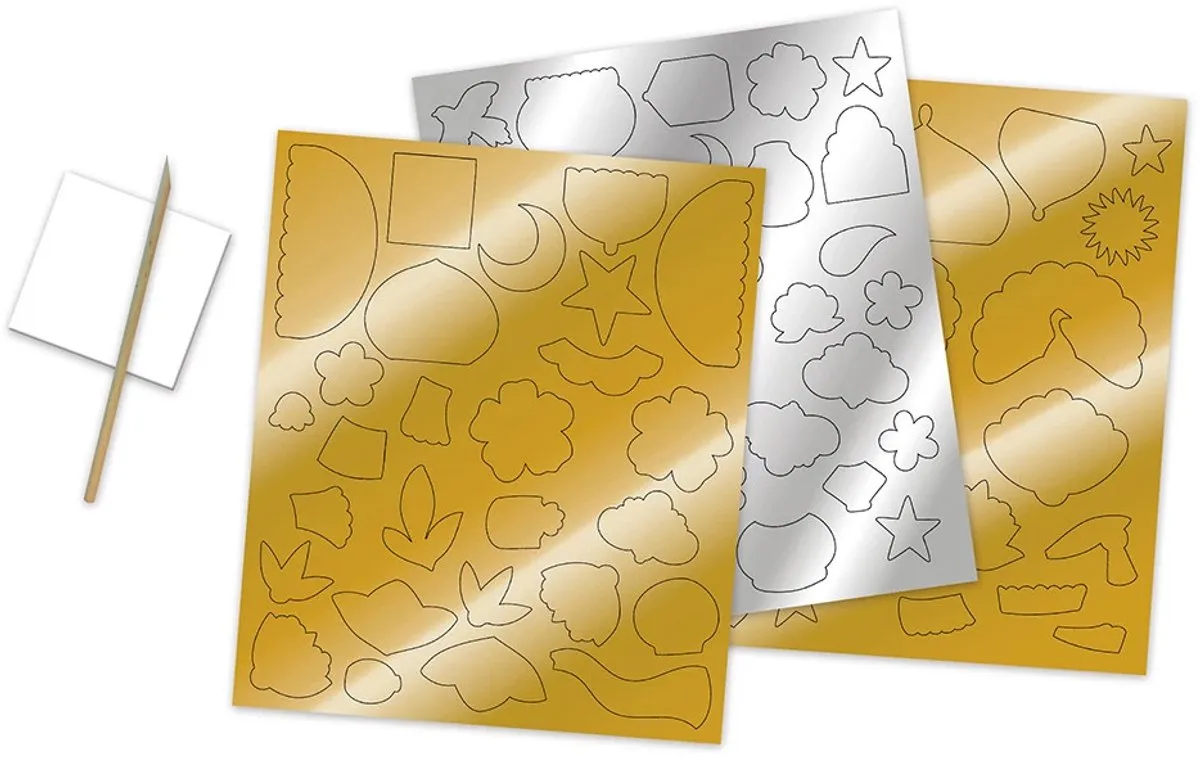 Janod Knutselpakket Metallic Stickers Bollywood - 5 Schilderijen