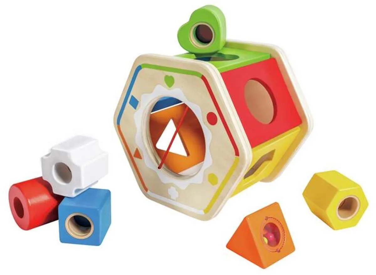 Hape Zichtbare Puzzel 12-delig - Multicolor