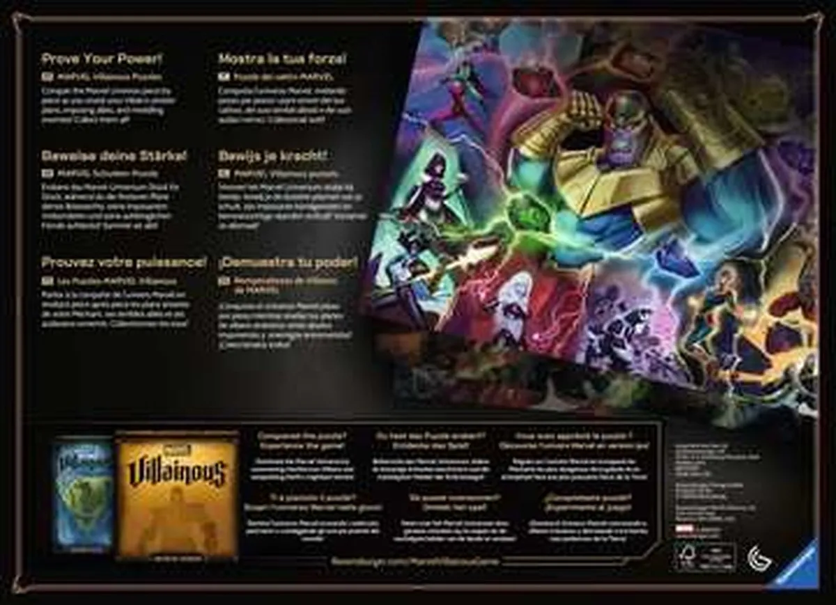 Ravensburger Marvel Villainous Killmonger Legpuzzel 1000 Stuks - Multicolor