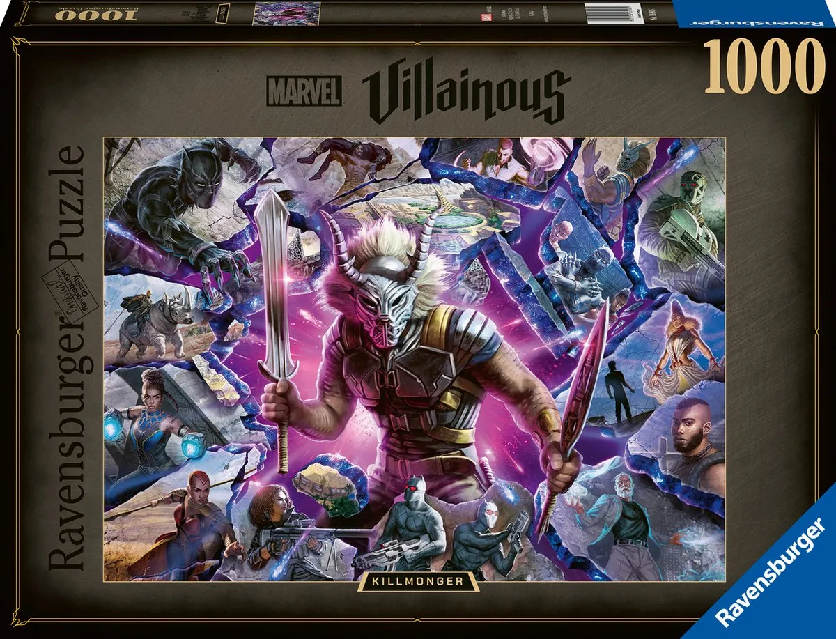 Ravensburger Marvel Villainous Killmonger Legpuzzel 1000 Stuks
