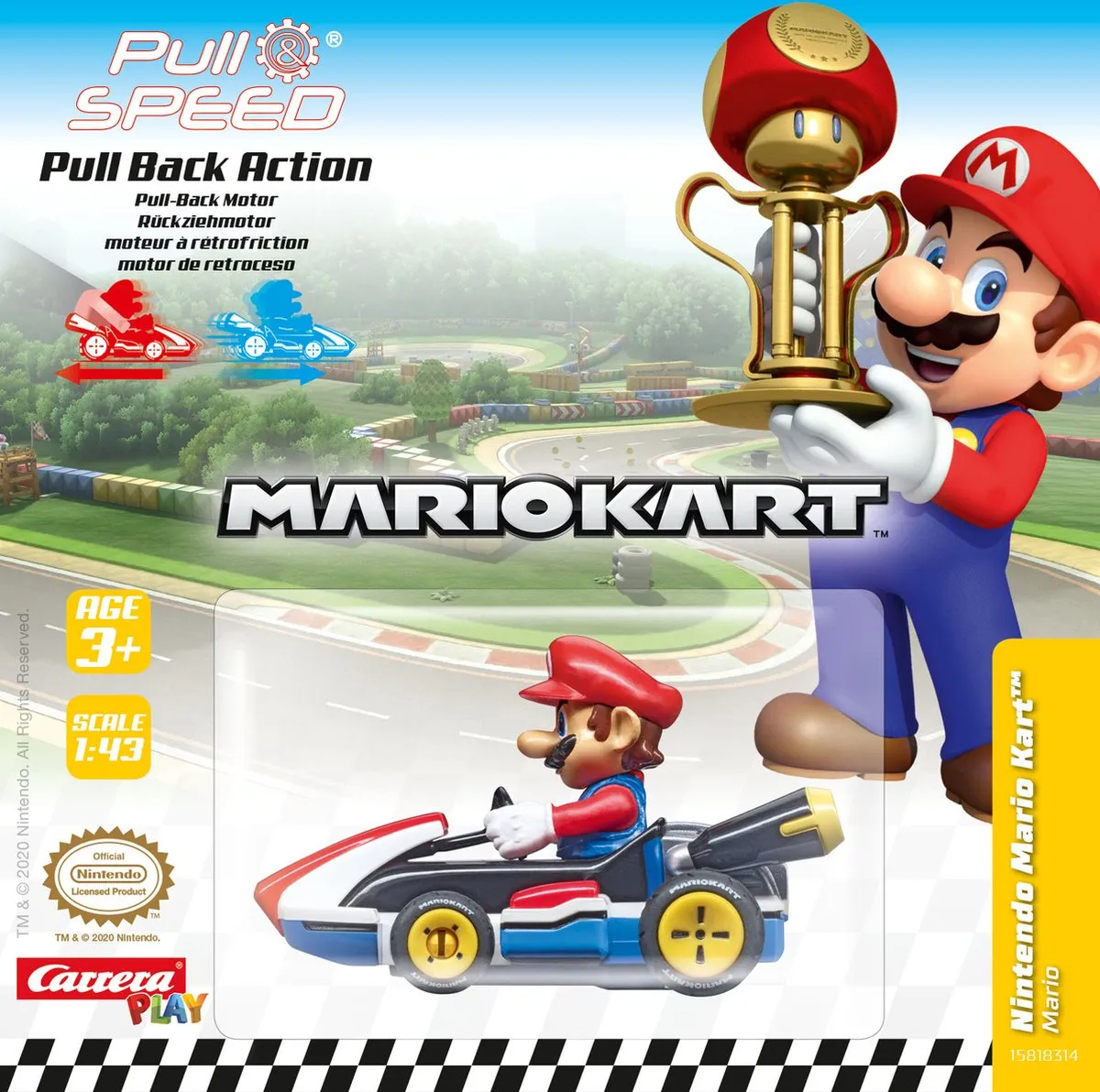 Carrera Super Mario Mario Kart Pull & Speed - Multi Colour