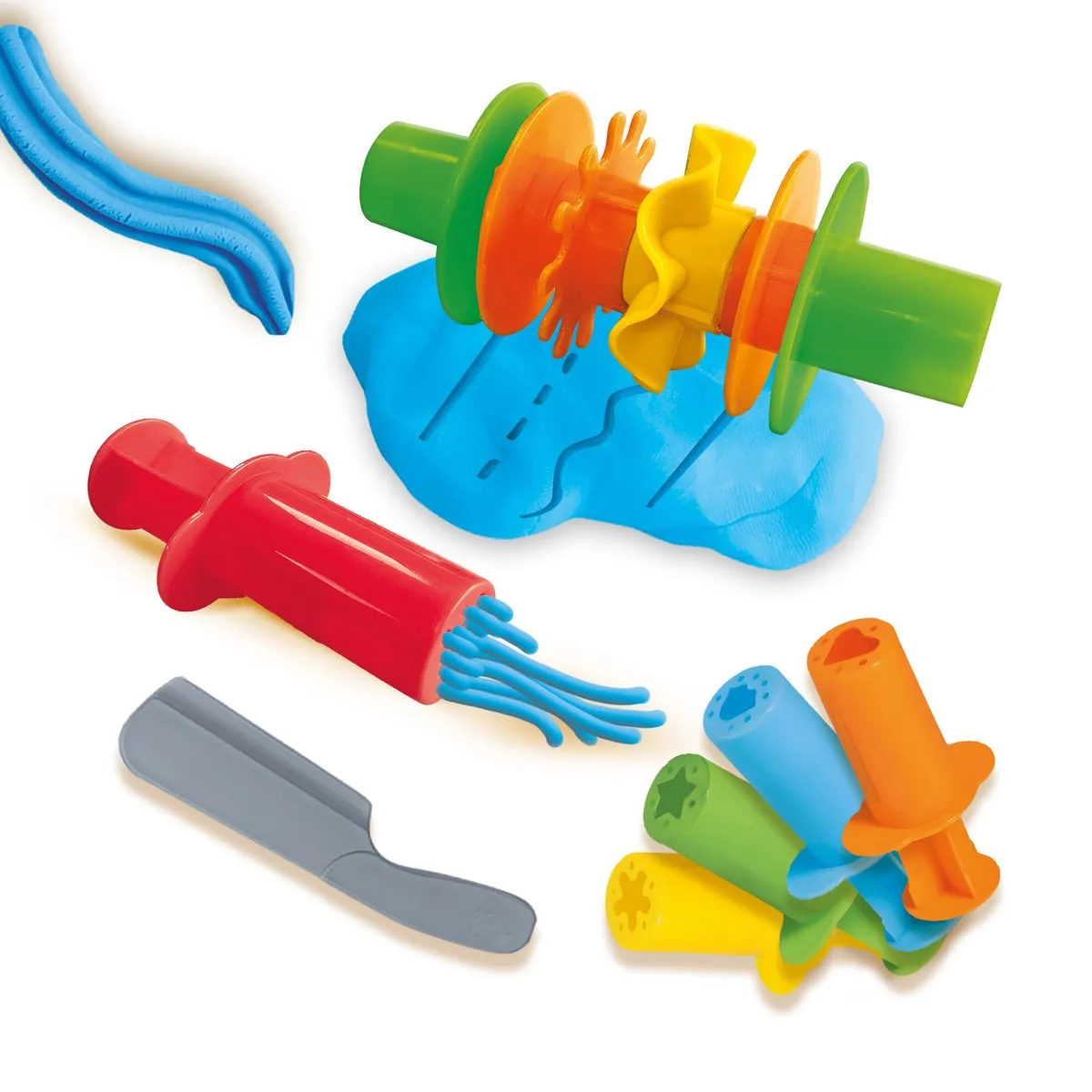 SES Creative Tool Mania Klei Set - 2 Stuks - Rood/Blauw