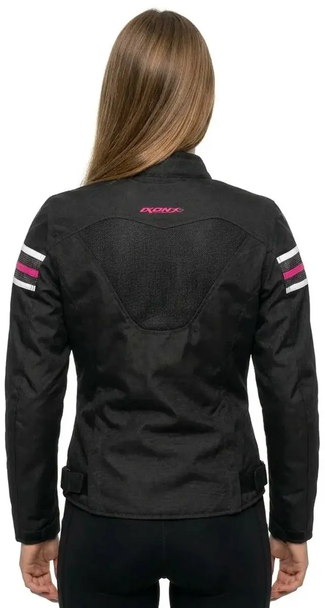 IXON Ilana Evo Dames Motorjas - Zwart/Fuchsia - M