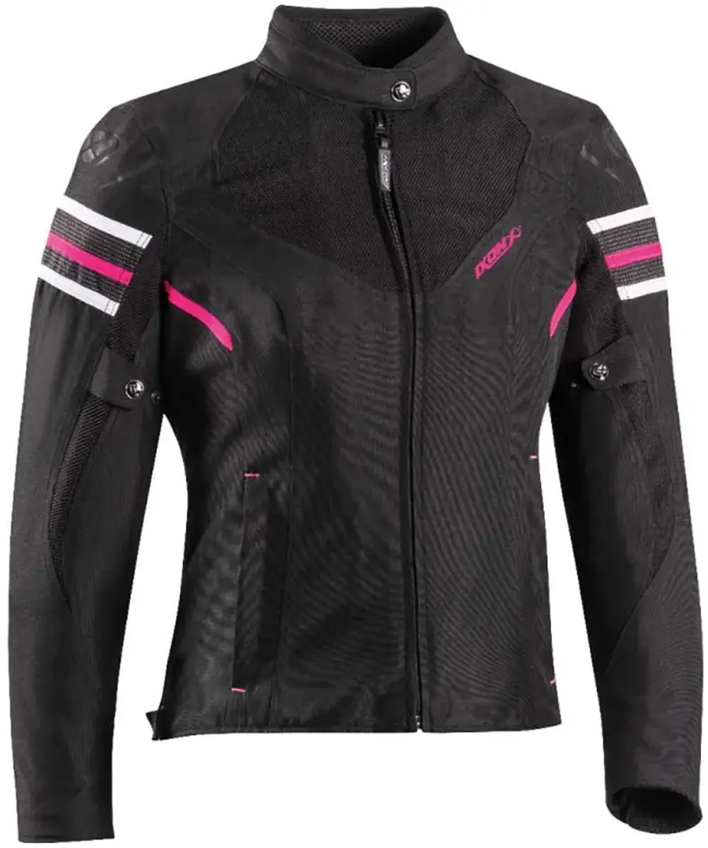 IXON Ilana Evo Dames Motorjas - Zwart/Fuchsia - M - afbeelding 6 van 6