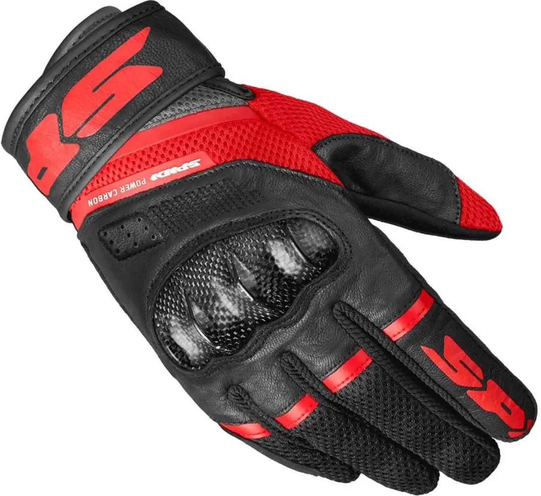 Spidi Power Carbon Handschoenen Rood