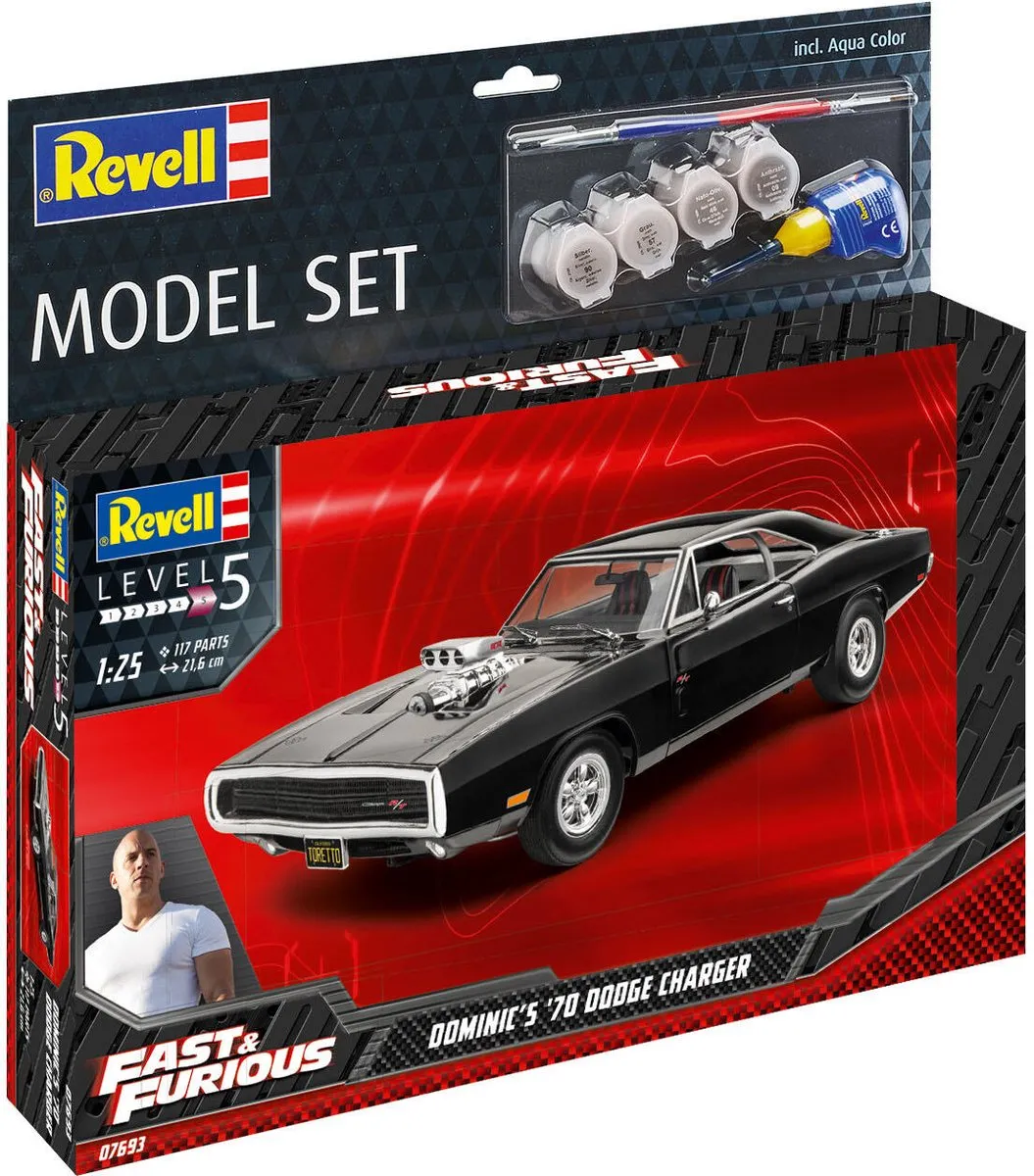 Revell 67693 Fast & Furious Dominics Dodge Charger Modelbouwpakket 1:25