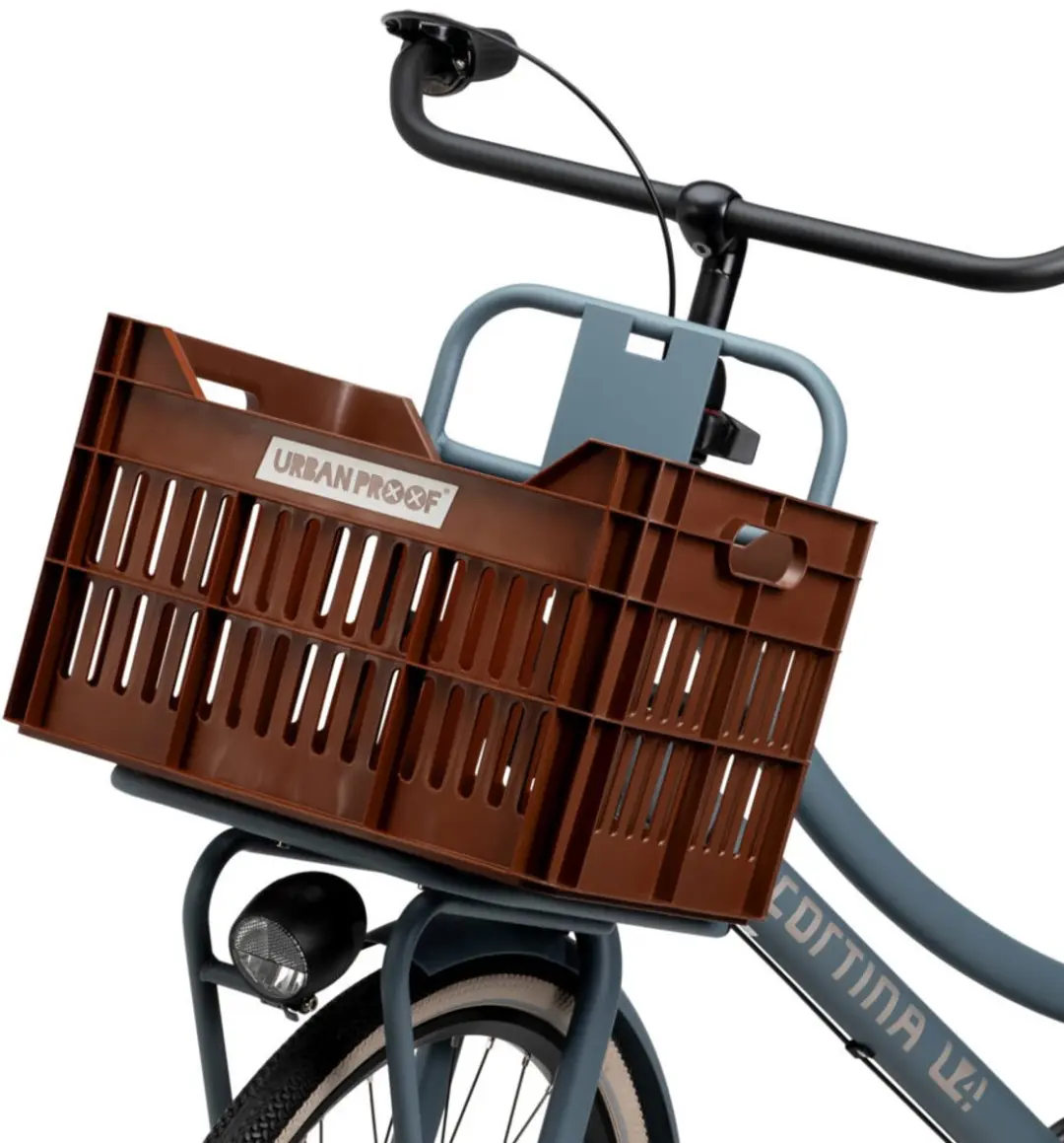 URBAN PROOF Click Fietskrat 30L - Gerecycled Kunststof Deep Brown