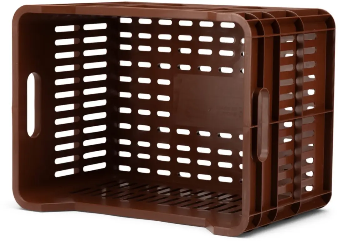 URBAN PROOF Click Fietskrat 30L - Gerecycled Kunststof Deep Brown