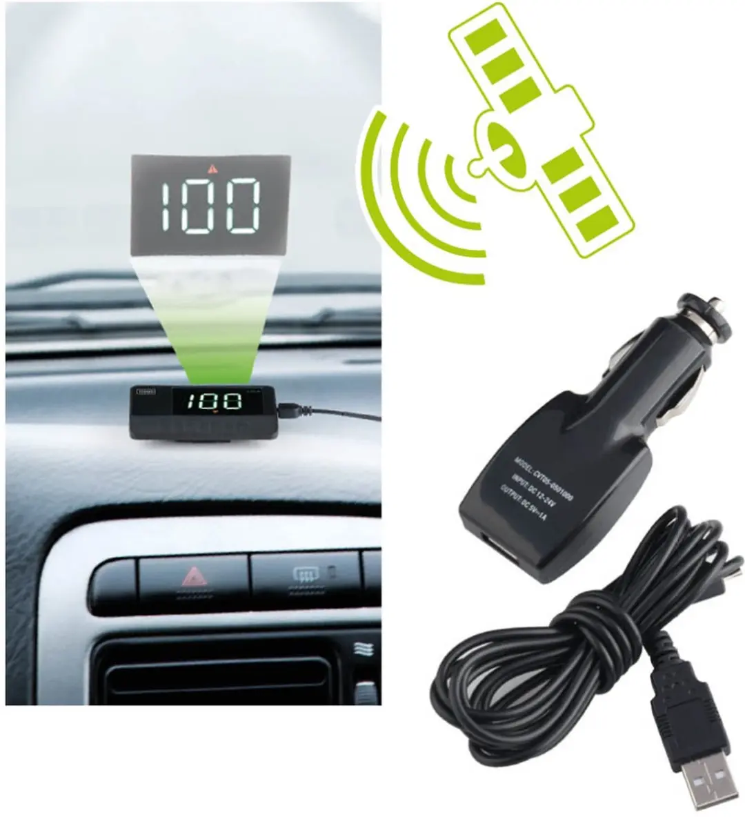 Trebs 99742 Head-up Display - 12V - Zwart - afbeelding 6 van 6