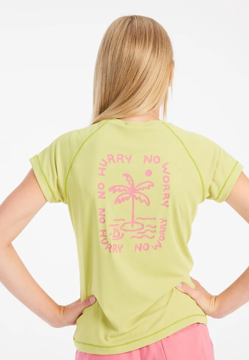 Protest Prtfunny Jr UV Shirt Meisjes - 176 - Sour Green