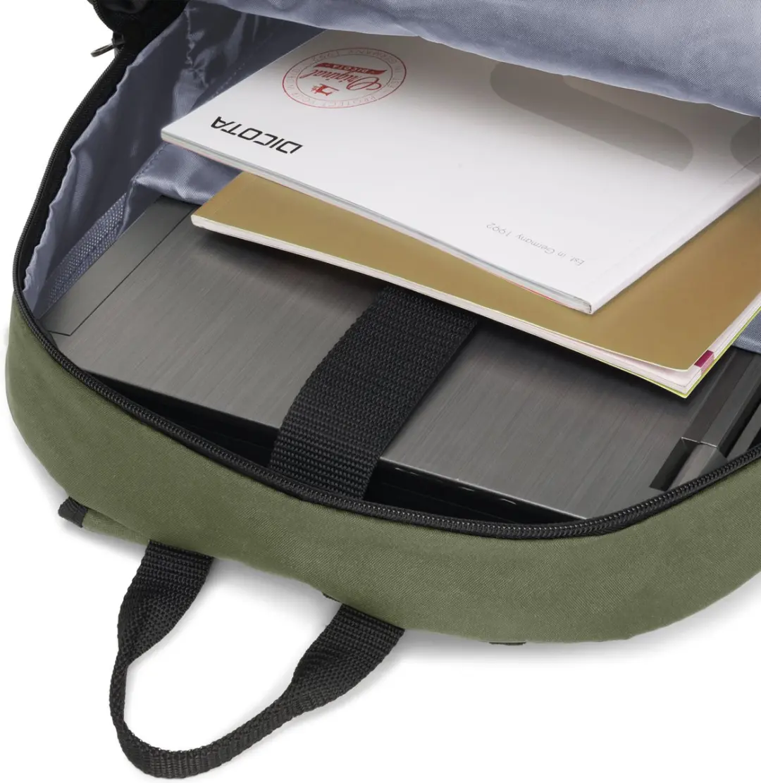 Dicota BASE XX D31965 Rugzak 20L - Groen/Olijf - afbeelding 2 van 5