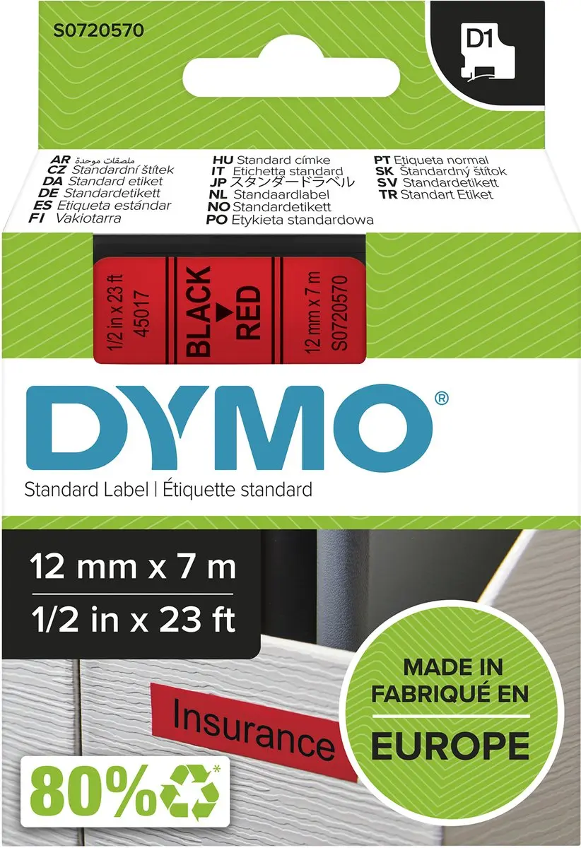 DYMO D1 S0720570 Zelfklevende Etiketten