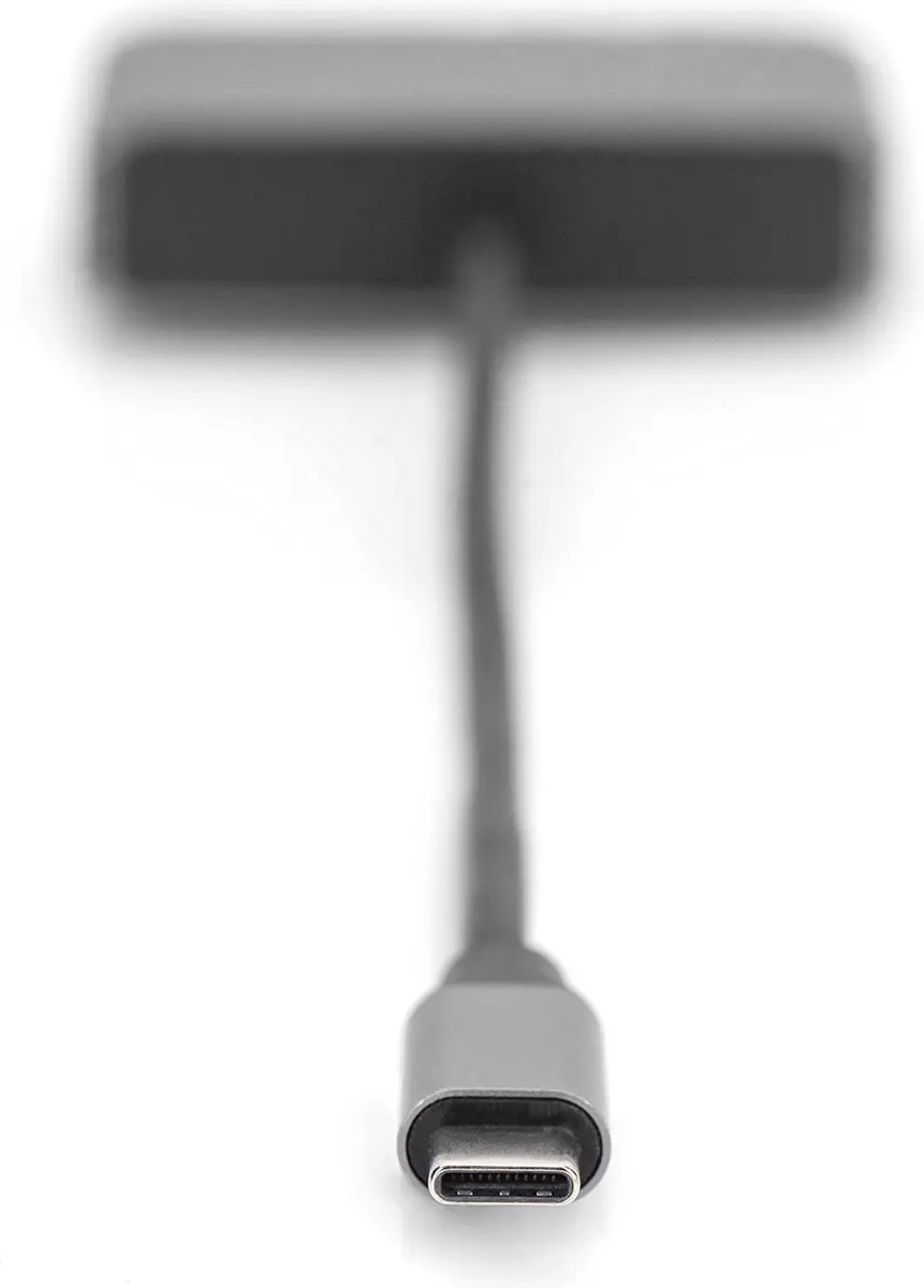 Digitus DA-70827 USB-C naar 2x DisplayPort Adapter - Zwart