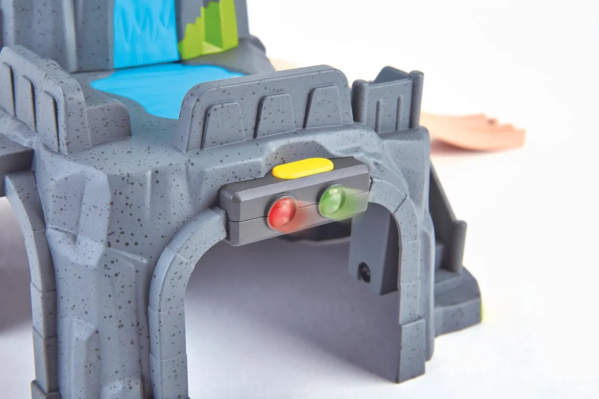 Hape Bergtunnelset E3739 - Licht en Geluid - 4-delig - Veelkleurig