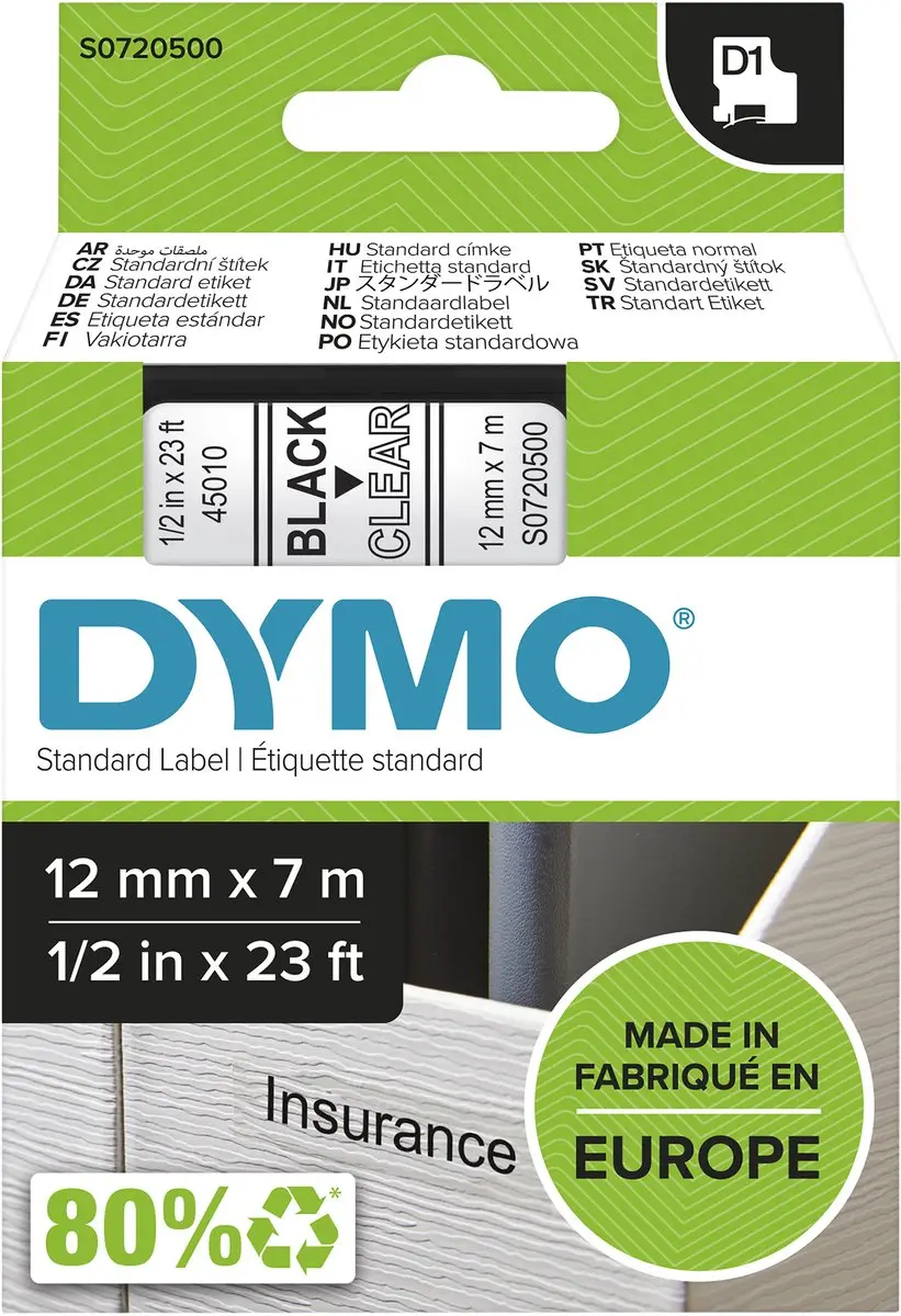 DYMO D1 S0720500 Zelfklevende Etiketten