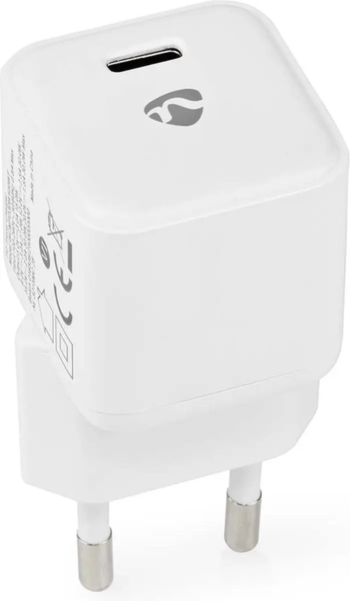 Nedis WCMPD30W100WT Oplader 30W USB-C - Wit - afbeelding 2 van 6