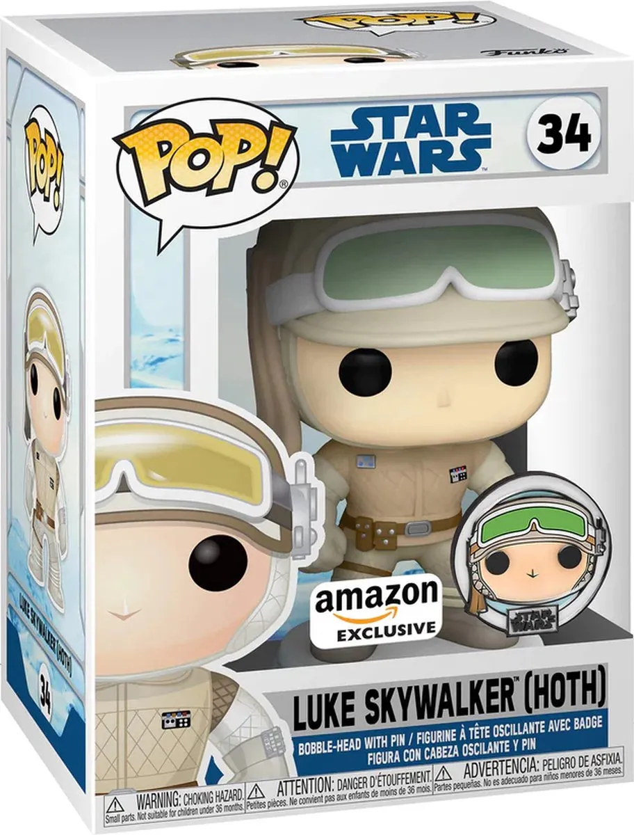Funko Pop Star Wars Luke Skywalker (Amazon Excl) - #34 - Multi