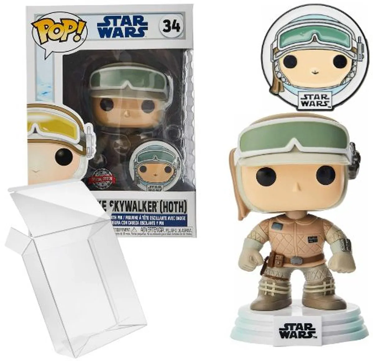 Funko Pop Star Wars Luke Skywalker (Amazon Excl) - #34 - Multi