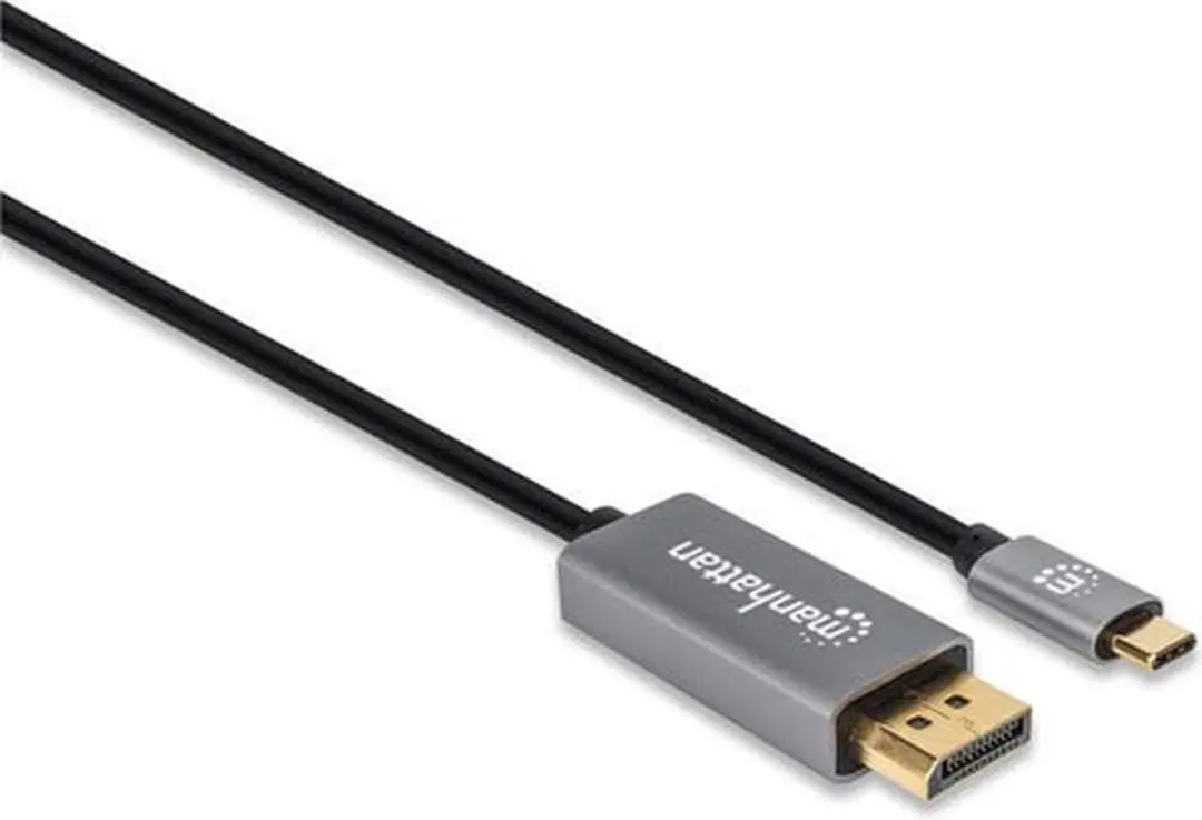 Manhattan 354851 DisplayPort-kabel 3m - Grijs