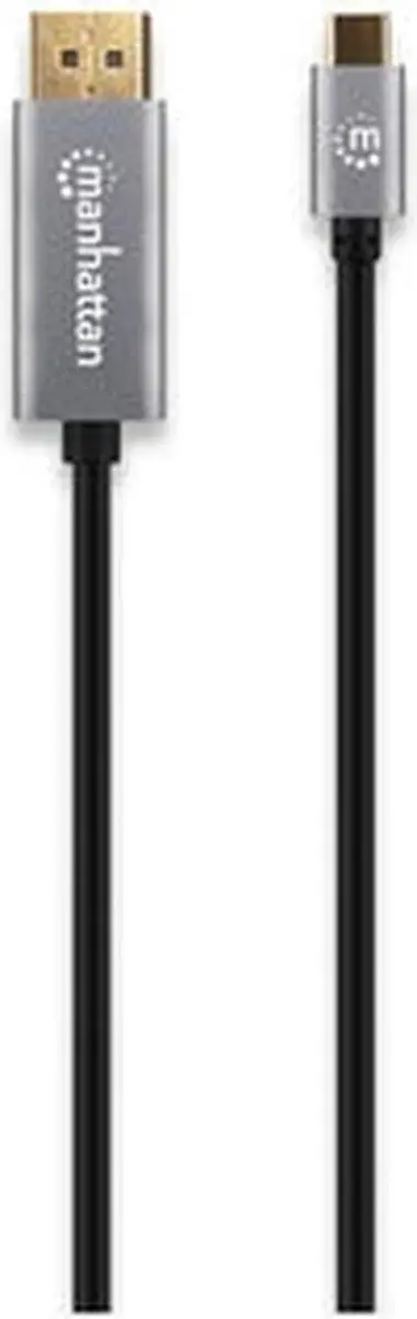 Manhattan 354851 DisplayPort-kabel 3m - Grijs